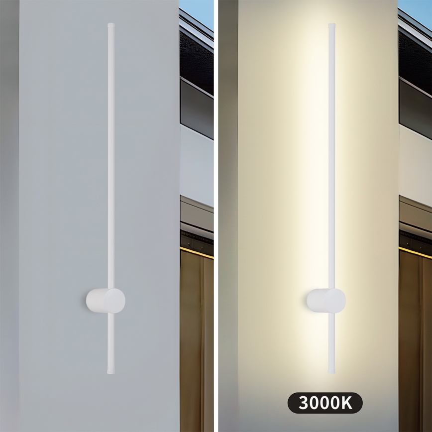 Brilagi - Applique murale LED d'extérieur AURA LED/20W/230V 3000K IP54 97 cm blanche IRC 90