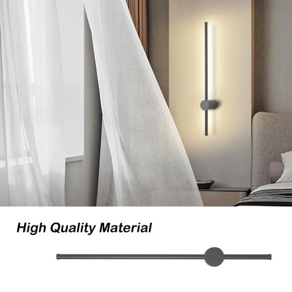 Brilagi - Applique murale d'extérieur LED AURA LED/12W/230V 3000K IP54 65 cm anthracite IRC 90