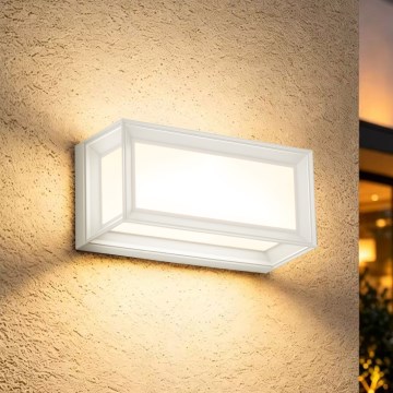 Brilagi - Applique murale d'extérieur LED avec détecteur PARKER LED/12W/230V blanc IP44