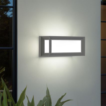 Brilagi - Applique murale d'extérieur LED PARKER avec détecteur de mouvement LED/12W/230V gris IP44