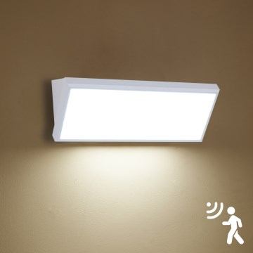 Brilagi - Applique murale d'extérieur LED avec détecteur TRIANGLE LED/42W/230V 45 cm blanche IP65