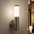 BRILAGI - Applique murale d'extérieur LED dimmable ELIA 1xE27/6W/230V 2700-6500K IP44 Wi-Fi chrome mat