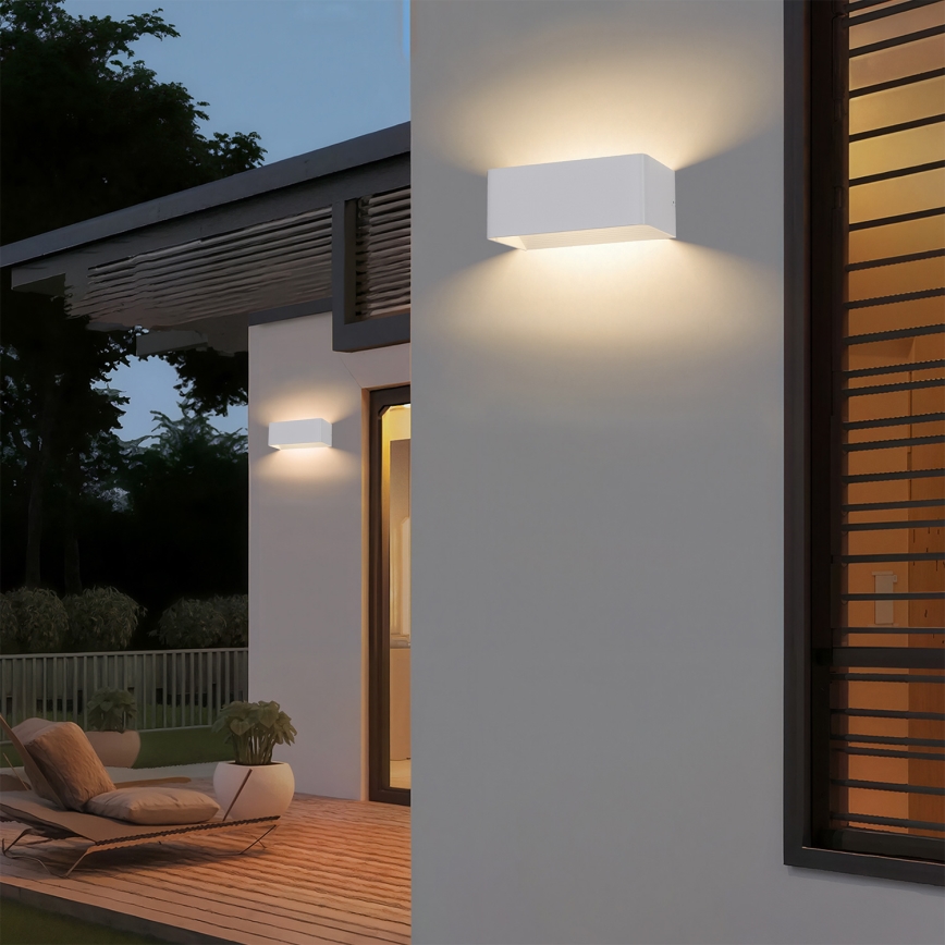 Brilagi - Applique murale d'extérieur LED DONNANI LED/7W/230V 20 cm blanche IP44