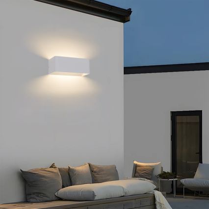 Brilagi - Applique murale d'extérieur LED DONNANI LED/7W/230V 20 cm blanche IP44