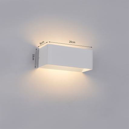 Brilagi - Applique murale d'extérieur LED DONNANI LED/7W/230V 20 cm blanche IP44