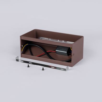 Brilagi - Applique murale d'extérieur LED DONNANI LED/7W/230V marron IP44