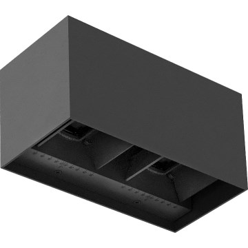 Brilagi - Applique murale d'extérieur LED DOUBLE CUBE LED/12W/230V anthracite IP65