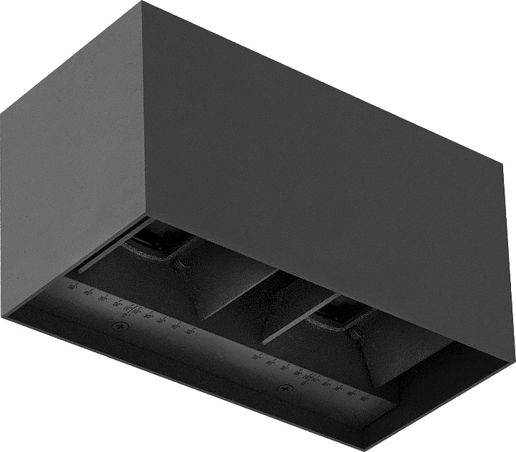 Brilagi - Applique murale d'extérieur LED DOUBLE CUBE LED/12W/230V anthracite IP65