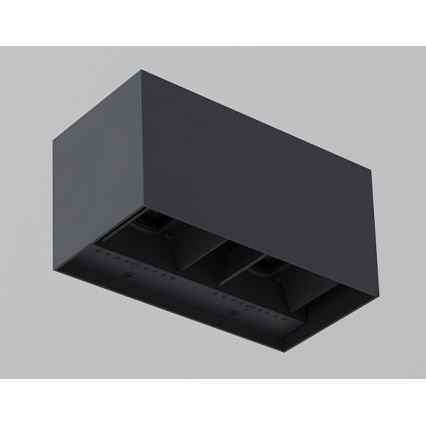 Brilagi - Applique murale d'extérieur LED DOUBLE CUBE LED/12W/230V anthracite IP65