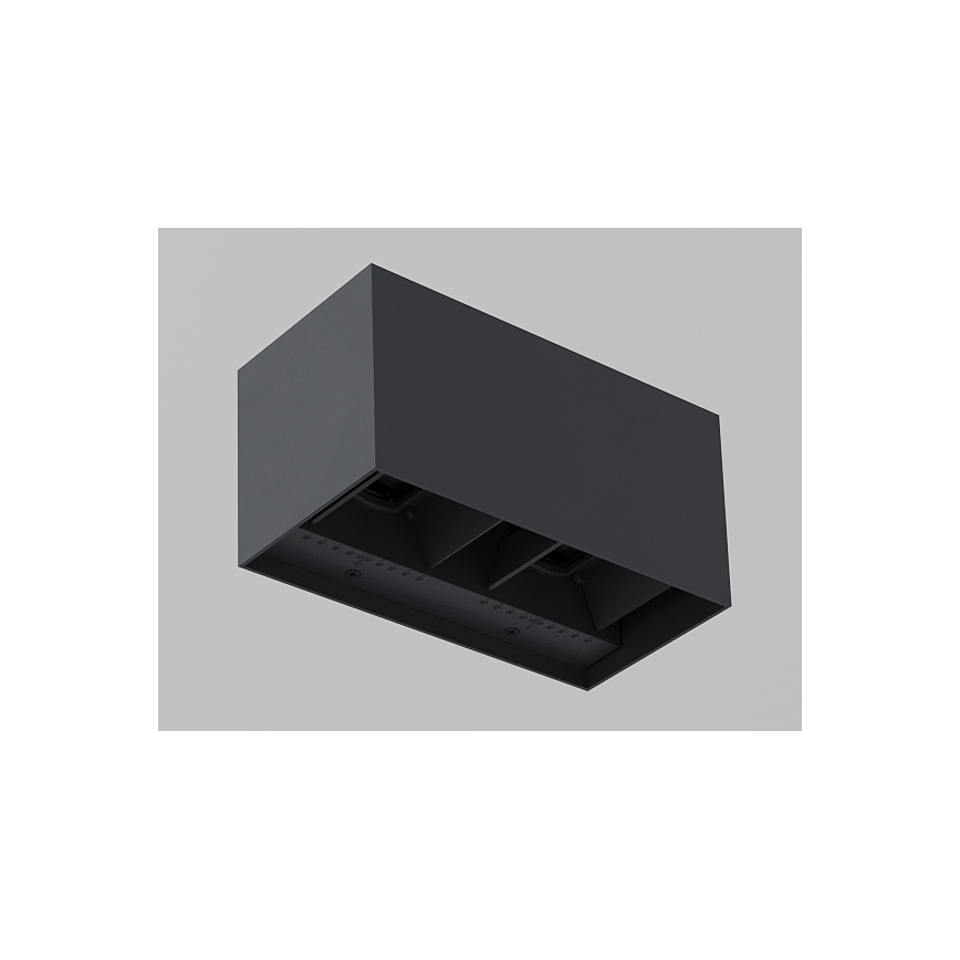 Brilagi - Applique murale d'extérieur LED DOUBLE CUBE LED/12W/230V anthracite IP65