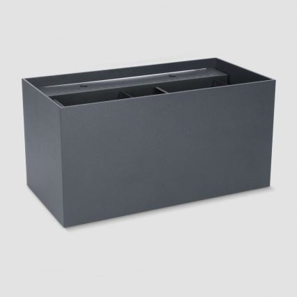 Brilagi - Applique murale d'extérieur LED DOUBLE CUBE LED/12W/230V anthracite IP65