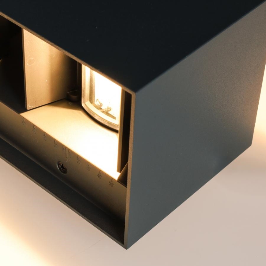 Brilagi - Applique murale d'extérieur LED DOUBLE CUBE LED/12W/230V anthracite IP65