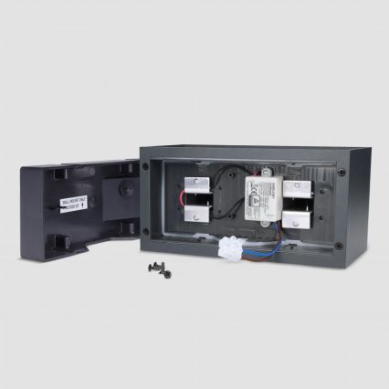 Brilagi - Applique murale d'extérieur LED DOUBLE CUBE LED/12W/230V anthracite IP65