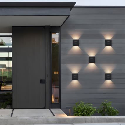 Brilagi - Applique murale d'extérieur LED DOUBLERAY LINE LED/6W/230V noire IP54