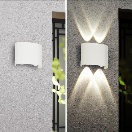 Brilagi - Applique murale d'extérieur LED FLAREBOX LED/4W/230V blanche IP65