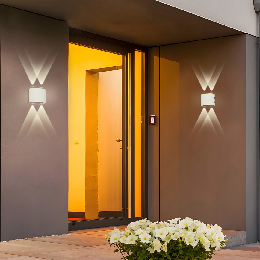 Brilagi - Applique murale d'extérieur LED FLAREBOX LED/4W/230V blanche IP65