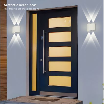 Brilagi - Applique murale d'extérieur LED FLAREBOX LED/4W/230V blanche IP65