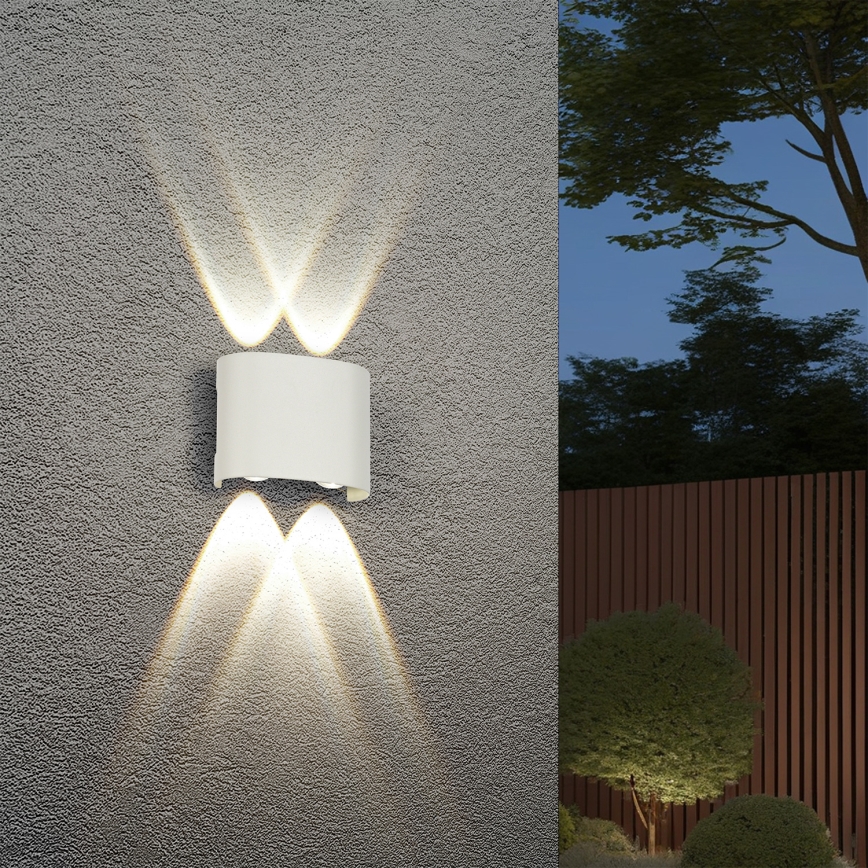 Brilagi - Applique murale d'extérieur LED FLAREBOX LED/4W/230V blanche IP65