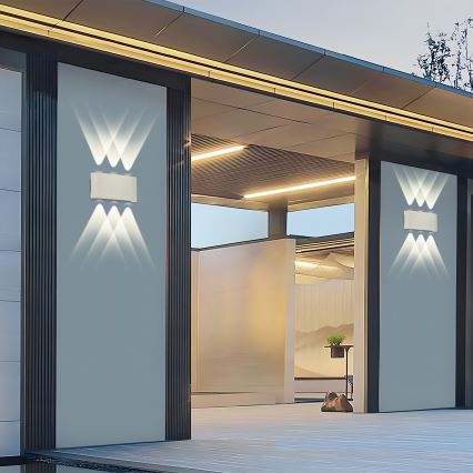 Brilagi - Applique murale d'extérieur LED FLAREBOX LED/6W/230V blanche IP65