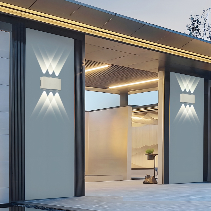 Brilagi - Applique murale d'extérieur LED FLAREBOX LED/6W/230V blanche IP65