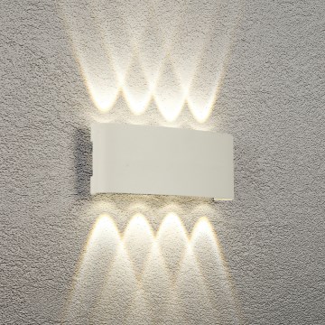 Brilagi - Applique murale d'extérieur LED FLAREBOX LED/8W/230V blanche IP65