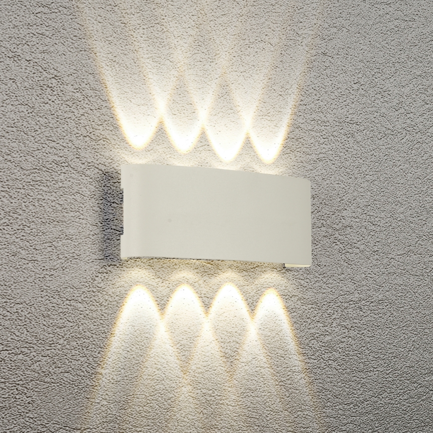 Brilagi - Applique murale d'extérieur LED FLAREBOX LED/8W/230V blanche IP65