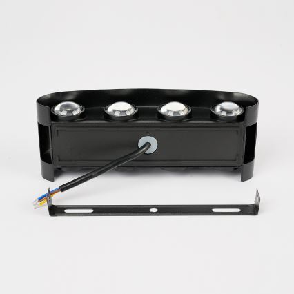 Brilagi - Applique murale d'extérieur LED FLAREBOX LED/8W/230V noire IP65