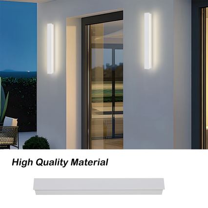 Brilagi - Applique murale extérieure LED LINEAR LED/12W/230V 3000K IP65 50 cm blanche IRC 90