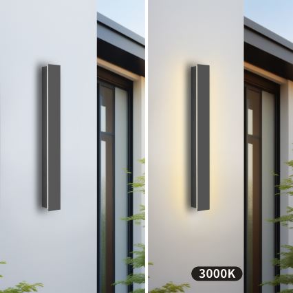Brilagi - Applique murale extérieure LINEAR LED/12W/230V 3000K IP65 50 cm anthracite IRC 90