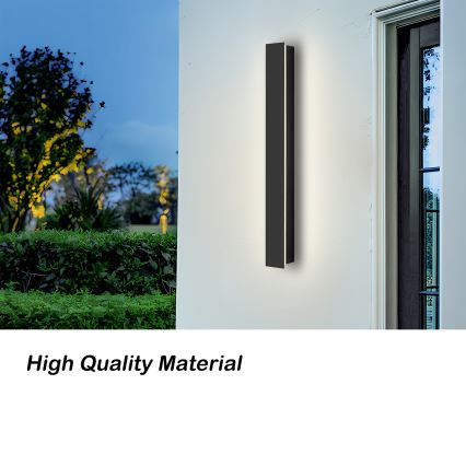 Brilagi - Applique murale d'extérieur LINEAR LED/12W/230V 4000K IP65 50 cm noir CRI 90