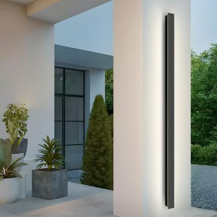 Brilagi - Applique murale LED d'extérieur LINEAR LED/32W/230V 3000K IP65 140 cm noir IRC 90