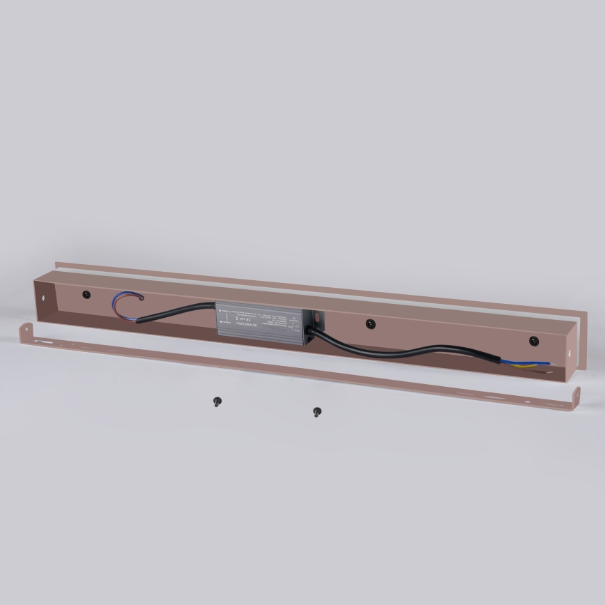 Brilagi - Applique murale d'extérieur LINEAR LED/8W/230V 3000K IP65 30 cm marron IRC 90