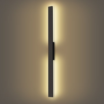Brilagi - Applique murale d'extérieur LED LUNA LED/24W/230V 3000K IP65 100 cm noire