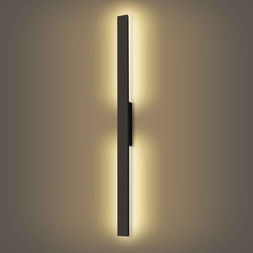 Brilagi - Applique murale d'extérieur LED LUNA LED/24W/230V 3000K IP65 100 cm noire