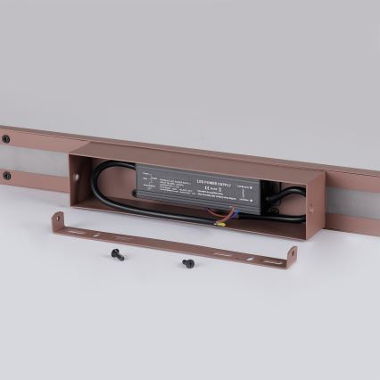 Brilagi - Applique murale extérieure LED LUNA LED/30W/230V 3000K IP65 150 cm marron IRC 90