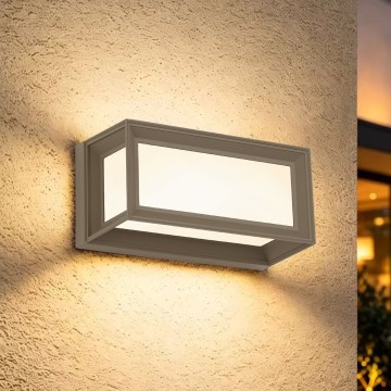 Brilagi - Applique murale d'extérieur LED PARKER avec détecteur de mouvement LED/12W/230V gris IP44