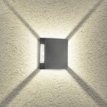 Brilagi - Applique murale d'extérieur LED QUADRAY LED/4W/230V anthracite IP65