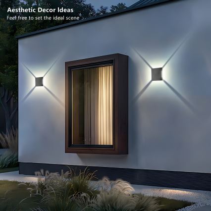 Brilagi - Applique murale d'extérieur LED QUADRAY LED/4W/230V anthracite IP65