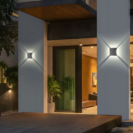 Brilagi - Applique murale d'extérieur LED QUADRAY LED/4W/230V anthracite IP65