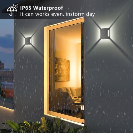 Brilagi - Applique murale d'extérieur LED QUADRAY LED/4W/230V anthracite IP65