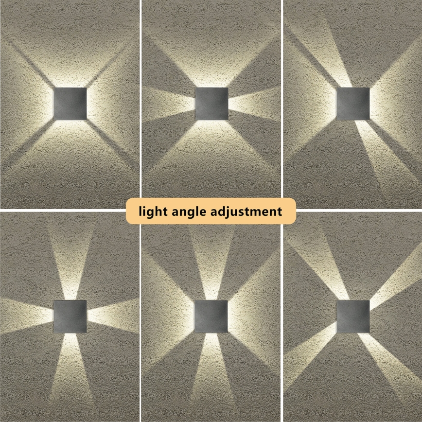 Brilagi - Applique murale d'extérieur LED QUADRAY LED/4W/230V anthracite IP65