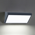Brilagi - Applique murale d'extérieur LED RGBW à intensité variable TRIANGLE 1xE27/15W/230V 2700-6500K IP65 anthracite