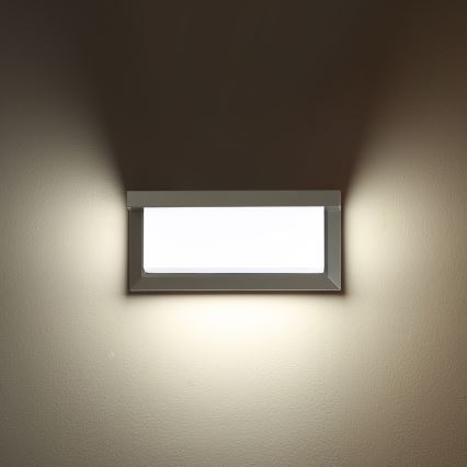 BRILAGI - Applique murale d'extérieur LED RGBW dimmable BRICKY 1xE27/12W/230V 2700-6500K IP54 gris