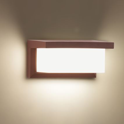 BRILAGI - Applique murale d'extérieur LED RGBW dimmable BRICKY 1xE27/12W/230V 2700-6500K IP54 marron