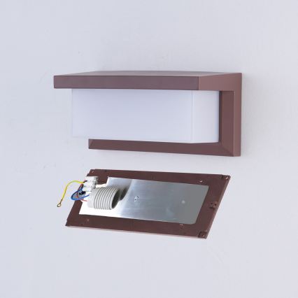 BRILAGI - Applique murale d'extérieur LED RGBW dimmable BRICKY 1xE27/12W/230V 2700-6500K IP54 marron