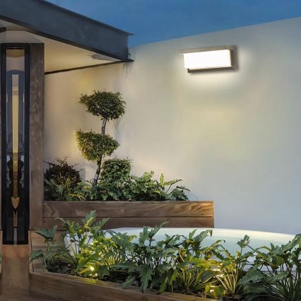 Brilagi - Applique murale d'extérieur LED RGBW dimmable BRICKY 1xE27/15W/230V 2700-6500K IP54 gris