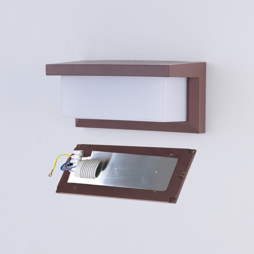 Brilagi - Applique murale d'extérieur LED RGBW dimmable BRICKY 1xE27/9W/230V 2700-6500K IP54 marron