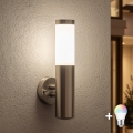 BRILAGI - Applique murale d'extérieur LED RGBW dimmable ELIA 1xE27/6,5W/230V 2700-6500K IP44 Wi-Fi chrome mat