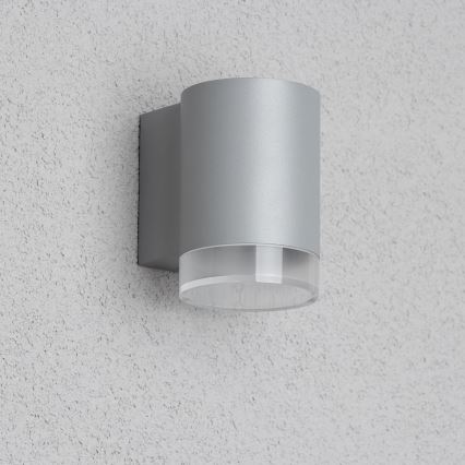 Brilagi - LED RGBW dimmable Applique murale d'extérieur MATERA 1xGU10/4,8W/230V 3000K IP54 gris + télécommande
