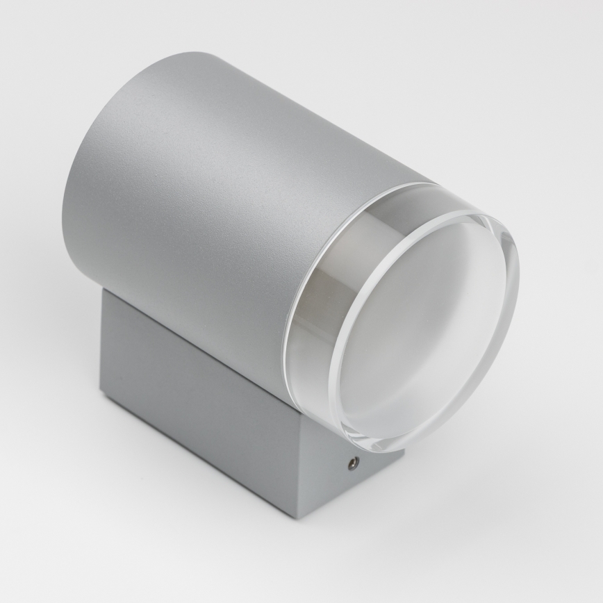 Brilagi - LED RGBW dimmable Applique murale d'extérieur MATERA 1xGU10/4,8W/230V 3000K IP54 gris + télécommande